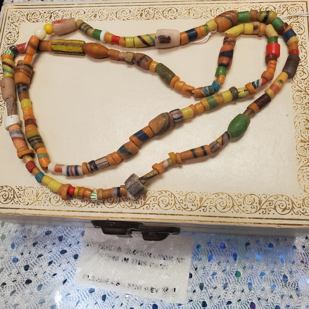 Vintage Glass Trade Bead Necklace